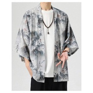 elgini windbreaker windbreaker men Chinese Style Summer New Style Chinese Elements Three-Quarter Sle