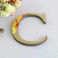 SUYO 26 Letters Wall Sticker, Mural Mirror Acrylic Alphabet Decoration, Art Gold Decor DIY Letter Decoration Wedding Birthday Party