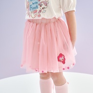 CACO-CACO Colorful Ball Multi-Layered Gauze Skirt-Child [L3PO012]