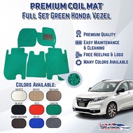 Premium Customized Single Color Coil Car Mats Honda Vezel