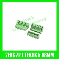 2EDG 5.08 7p 7 pin Terminal Block Green Plugable RA Connector 5.08mm