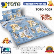 TOTO💙 ชุดประหยัด!🍯ผ้าปูที่นอน+ผ้านวม5ฟุต และ ผ้านวม3.5ฟุต Classic Winnie the Pooh~หมีพูคลาสสิก·🐻 N