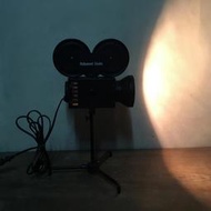 WH12762【四十八號老倉庫】二手 早期 台灣 好萊塢 攝影機 桌燈 高35cm【懷舊收藏擺飾道具】