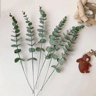 【LOCAL】buy3get1free】Artificial Eucalyptus Garland Long Leaves Foliage Plants Greenery Fake Plastic B