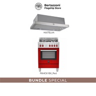 Bertazzoni La Germania RI64C61BX Free Standing Cooker Bundle 1 (RI64C61BX + K60TELXA)