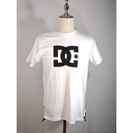 DC Shoes: Classic White T-Shirt With Large Logo Outstanding And Stylish