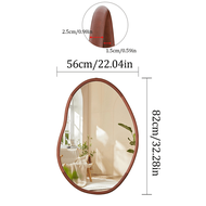 Irregular Wall Mirror Hanging Mirrors Living Room Bedroom Entryway Vintage Wavy Accent Mirror