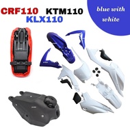 ชุดสี เปลือกสีวิบาก crf110 KTM110 KLX110 KR110 ชุดเปลือกเบาะถัง  แฟริ่งวิบาก รถวิบาก ขนาด110cc สำสามารถแปลงใส่ได้ทุกรุ่น