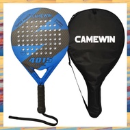 (TEFP) Padel Racket Beach Tennis Carbon Fiber and EVA Smooth Power Lite Paddleball Paddle Racket