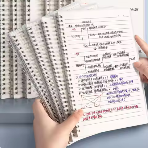 Multifunctional A5/B5/A4 Coil Notebook Grids/Blank/Horizontal Line 80Sheets Spiral Notebook Flip Ove