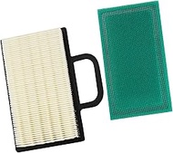 DemJamr 499486S Air Filter with 273638S Pre Filter, Compatible with Briggs and Stratton 18-26 HP Int