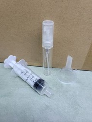 易㩗玻璃噴霧式香水瓶連分裝器套裝（5ml)（現貨）