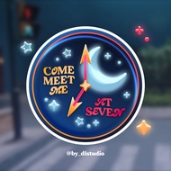 Seventeen (BSS) '7PM' Waterproof Holographic Sticker