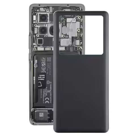 Back Door Housing Cover for vivo X80 Pro, Replacement Glass Material Battery Back Cover (without Cam