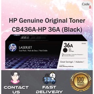 HP Genuine Original LaserJet Toner Cartridge - CB436A - HP 36A (Black)