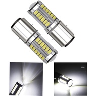 2pcs Ba20d H6 Mentol Lampu Motosikal 5730 5630 33smd Led Motosikal Ba20d Led Scooter H6 Lampu Motor 