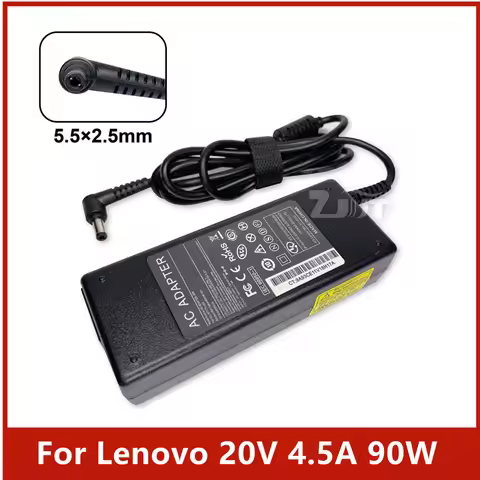 20V 4.5A 90W 5.5*2.5mm AC Laptop Adapter Power Charger For Lenovo Y400 Y450 Y460 Y470 Y410 E49 E47 Z