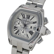 卡地亞 (Cartier) 男士 Roadster 計時腕錶，帶日期顯示，自動機芯，不銹鋼，W62019X6，拋光銀色