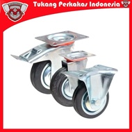 6 inch Trolley Wheels Trolley Wheel/s Cart Wheel/s Black Rubber Wheel/s