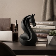 Minimalist Horse Sculpture Black Art Decor Aesthetic Room Decoration Living Room Office Table Decora