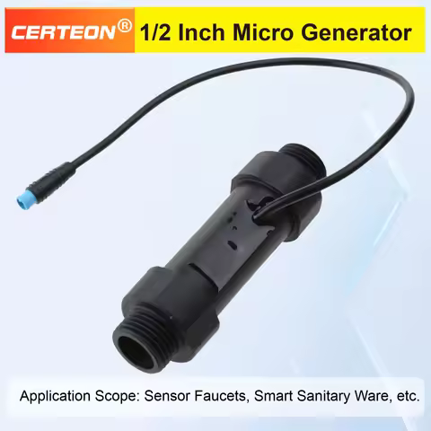 Micro Hydroelectric Generator G1/2 Thread M6 Connector 5V 0.5W Tap Water Turbine Self-Powered Flow S