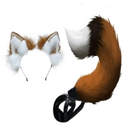 Animal Ears Headband Wolf Ears Fox Ears Headband Simulation Animal Cosplay Ears