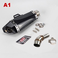 [JINDI] For Yamaha R3 YZF R25 250 300 MT03 51mm Slip-on Exhaust Middle Link Pipe Muffler Escape for 