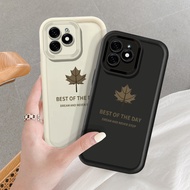Fashion Golden Maple Leaf For OPPO A3 PRO A94 A93 A5S A57 A77 A7 A12S Realme C20 C11 C21Y C25Y A80 A