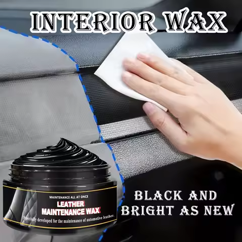 Black Interior Plastic Restoration Cream, Car Dashboard Wax Repair, Anti-Aging Whitening Agent, Tire