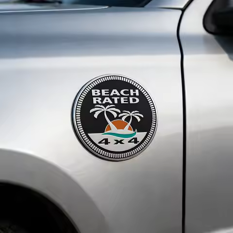 3D Car Styling RATED 4X4 Emblem For US American SUV Off Road car Door Fender Rear Bonnet Decal Badge