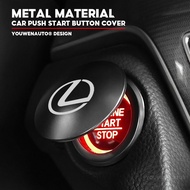 For Lexus Car Push Start Button Cover Metal Engine Start Stop Protection Cap for lexus rx300 rx350 n