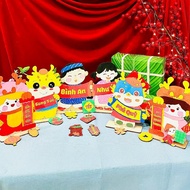 Wooden Cards CNY 2025 - Coloring Wooden Toys for Children - Gifts CNY for Children - Coloring Not In