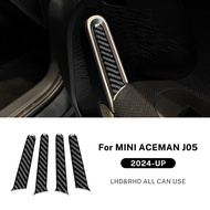 AIRSPEED คาร์บอนไฟเบอร์สำหรับ MINI ACEMAN J05 2024 2025ที่จับประตูรถ Trim Trim แถบสติ๊กเกอร์ Interio