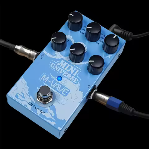 M-VAVE Mini Universe Reverb Pedal | 9 Pro Effects w/ Shimmer&Spring&LoFi | Studio-Grade Digital Mode
