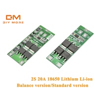 DIYMORE 2S 20A 18650 Lithium Li-ion Battery BMS Charger Balance Protection Board