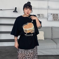 LULUS/PLUS// Love At First Sight Burger Loose T-Shirt 3 Colors [A01250471】250710