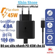 PD 45W super fast charger for SS Type C to Type C, Charger + 45W fast charging cord - Shin Store
