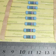 Metal film 10K 2W 1% resistor 10k 2 watt 10 kilo ohm 2 w 2watt 1 percent 10 k 2w 10000 OHM biru