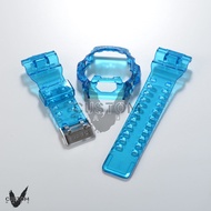 (Vcustom) G8900 JELLY " LIGHT BLUE " BAND AND BEZEL WATCH STRAPS