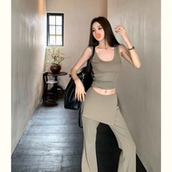 Camisole Set for Women - Fashionable Leisure & Fitness Micro Flare Pants
