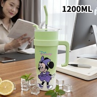 Mickey Mouse Tumbler Aesthetic Drink Bottle Stainless Steel Tumblr CUP Case 1200 ML Thermos Coffee C