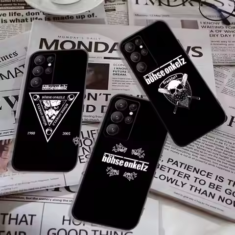 B-Bohse O-Onkelz Band Phone Case For Samsung S 24 Fe 25 Ultra Plus 20 Lite 21 30 22 23 24 22 Ultra 5