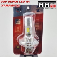 H4 LED FRONT DOP BULB (YAMAMOTO) - H4 Yamamoto Leser White Yellow LED Headlight Cap