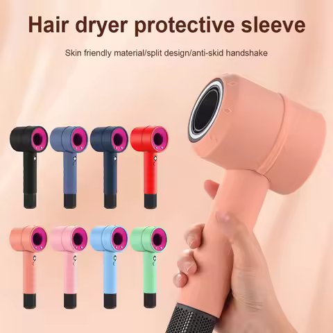 Case For Dyson Hair Dryer Travel Protective Silicone Case Washable Anti-Scratch Dustproof Cover for 