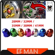 THAILAND STYLE LORRY RIM NUT COVER CHROME LORI TAYAR TOPI CUP GREEN RED ORANGE PINK PURPLE COLOR ISU