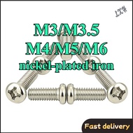 In Stock Nickel Plated Phillips Pan Head Screw、 Screw、 Cross Round Head Fastener Anti-rust Smooth Su