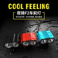 lampu basikal led bicycle light Strong Light USBF2 Owl F2 Bicycle Light Headlight T6 Bicycle Wholesa