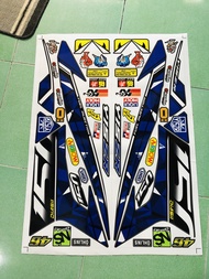 tem rời xanh đen dán xe ex 150 mẫu Y15ZR