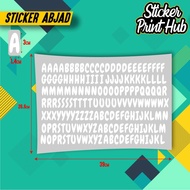 Sticker Abjad 3cm x 1.4cm