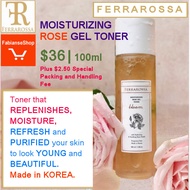 💮😍[Ferrarossa] Moisturizing Rose Gel Toner / 100ml [FabianseShop]😍💮